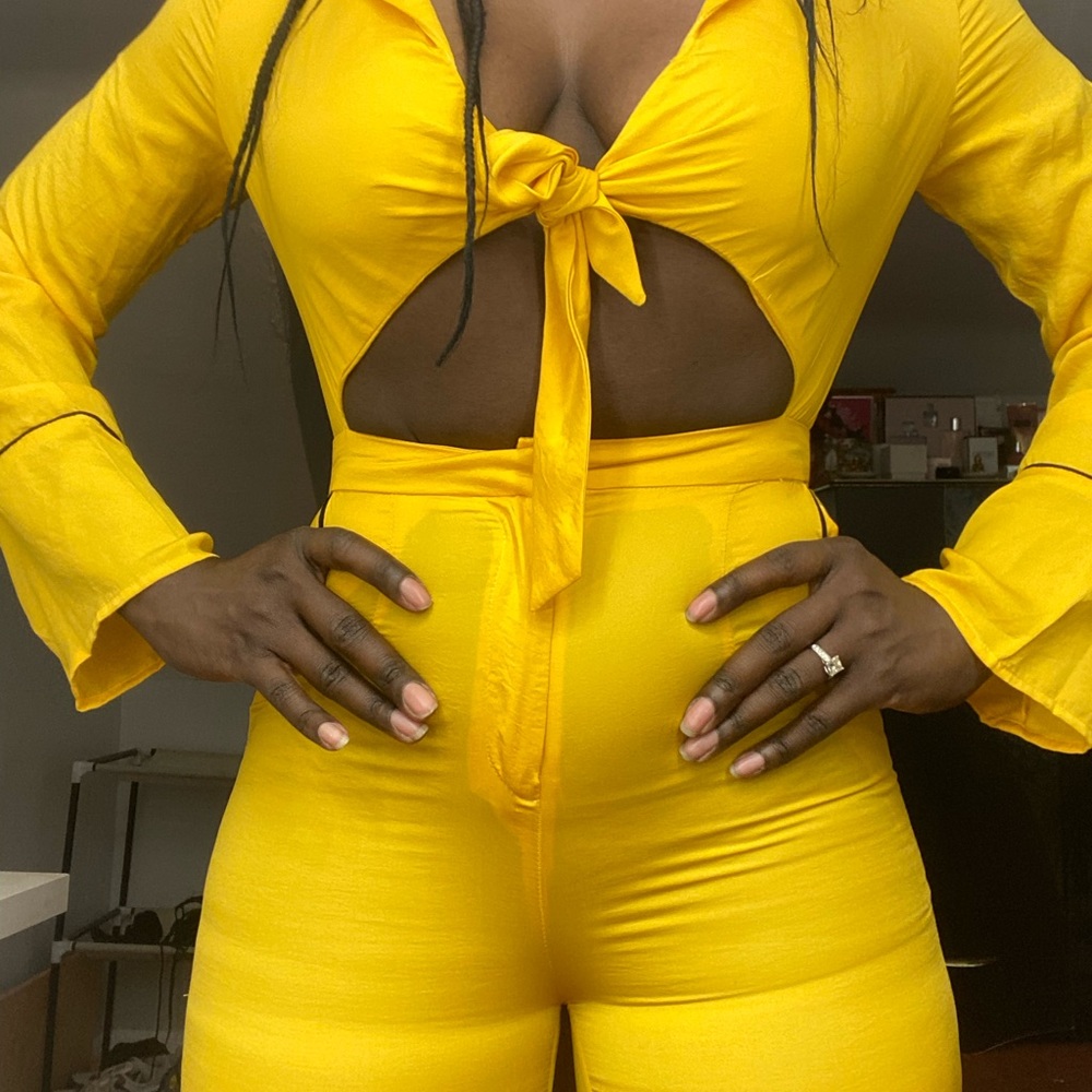 Yellow jumpsuit